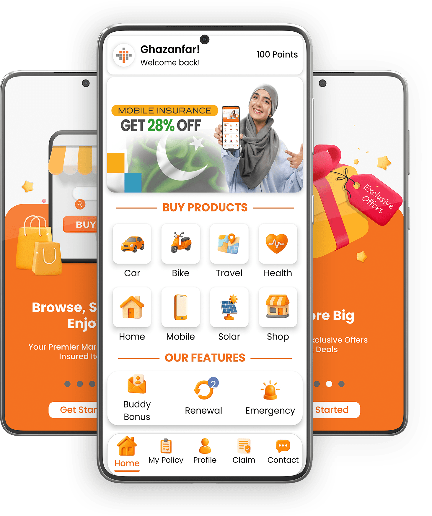 TPL Insurance App Screen